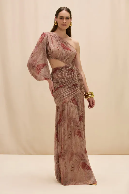 FEATHERS MAXI DRESS made by PatBO
