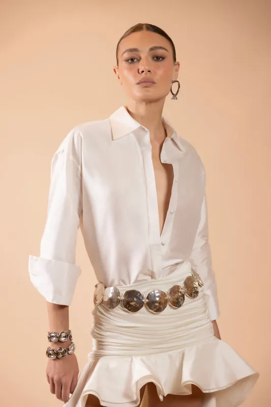 TAFFETA PATRICIA SHIRT (RUNWAY) made by PatBO