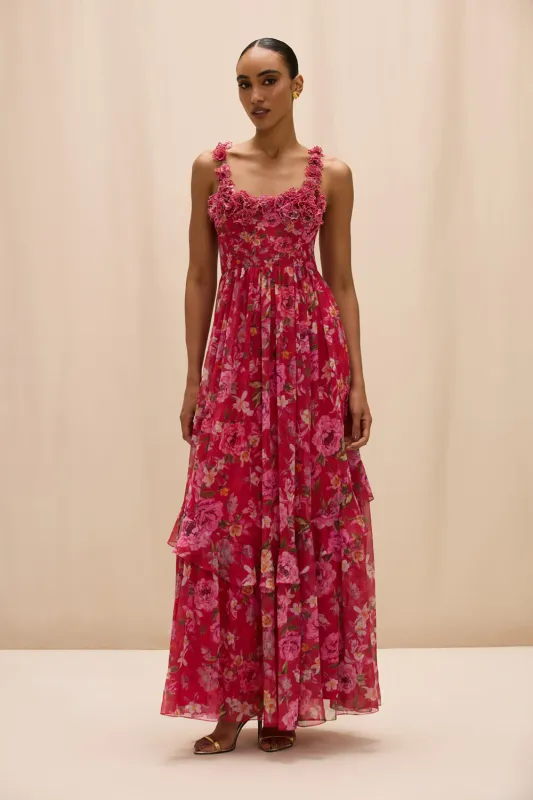 PEONY CORSET MAXI DRESS made by PatBO