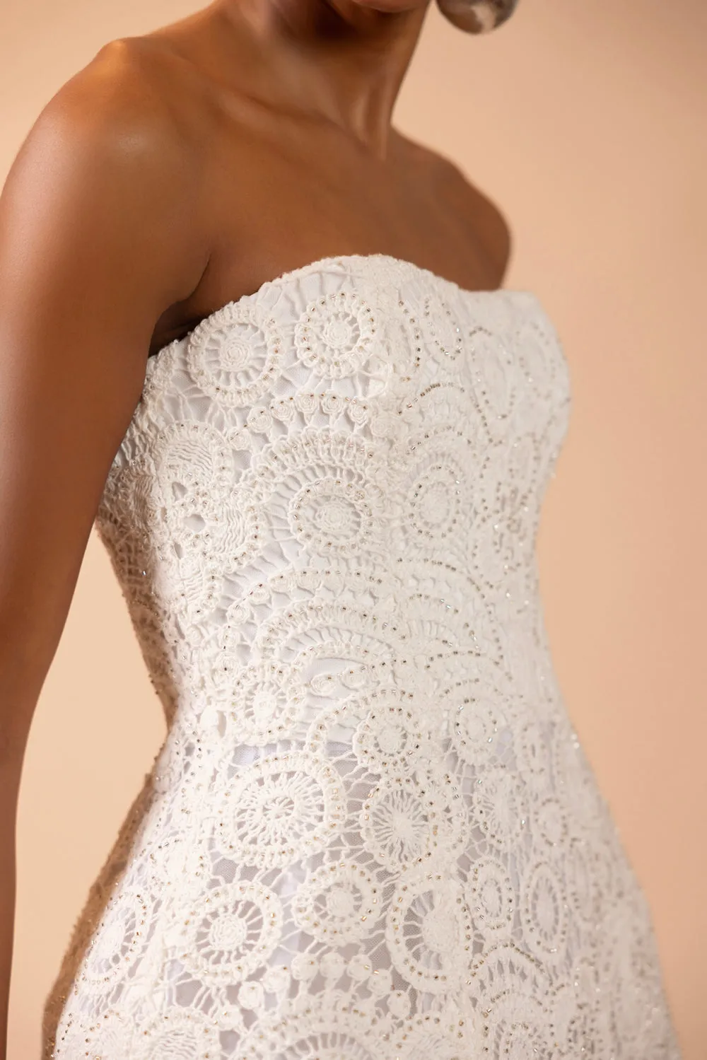 GAL EMBROIDERY FRINGE MINI DRESS (RUNWAY) sold by PatBO product image thumbnail 3