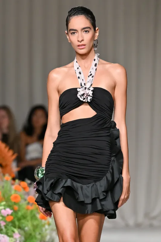 CECILIA TAFETA MINI DRESS (RUNWAY) made by PatBO