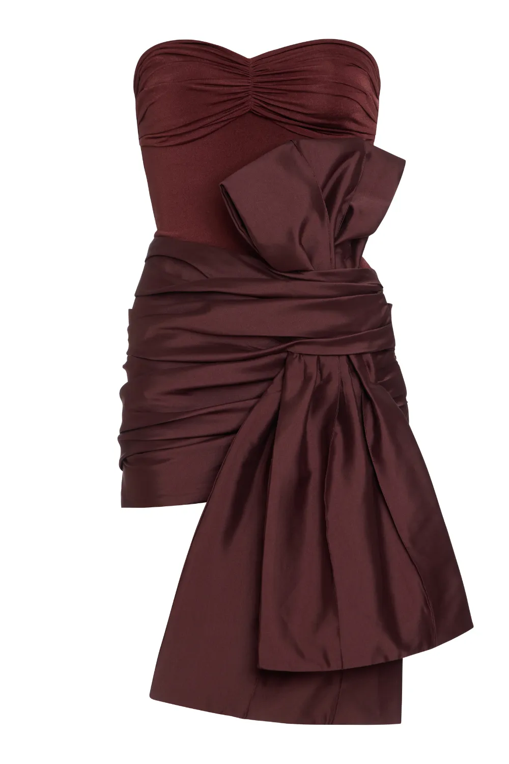 TAFFETA TARSILA BOW MINI DRESS (RUNWAY) sold by PatBO product image thumbnail 2