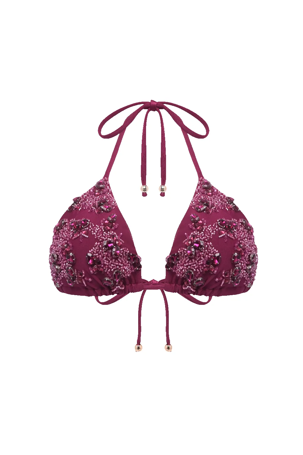 PETAL SHEEN BEADED BIKINI TOP sold by PatBO product image thumbnail 2