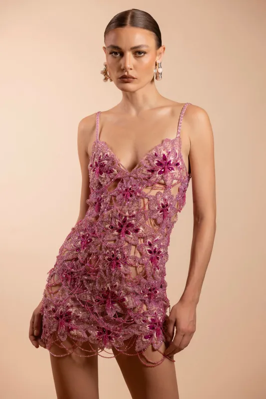 AMELIA EMBROIDERY MINI DRESS (RUNWAY) made by PatBO