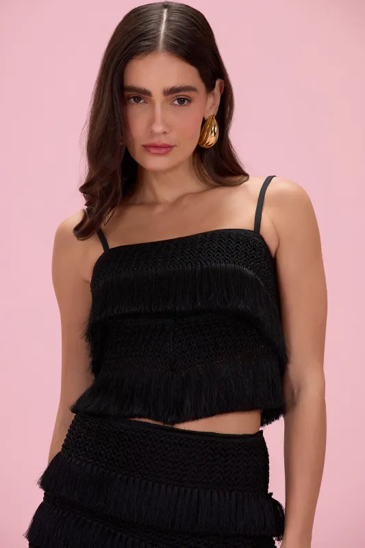 AYLA FRINGE TOP made by PatBO