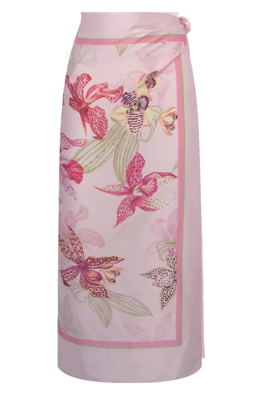 ORCHID BLOOM SCARF PINK made by PatBO