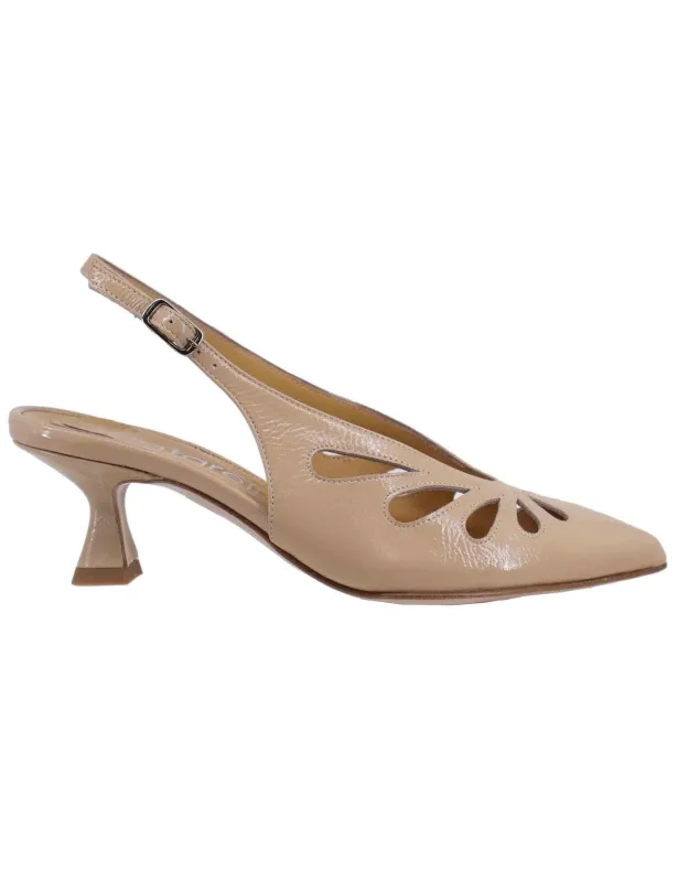 Slingback donna in pelle beige tacco alto Donna SP2024 020 sold by Spatarella