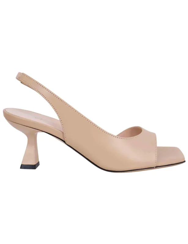 Sandali slingback donna in pelle cipra con punta quadra Donna SP5424 026 sold by Spatarella