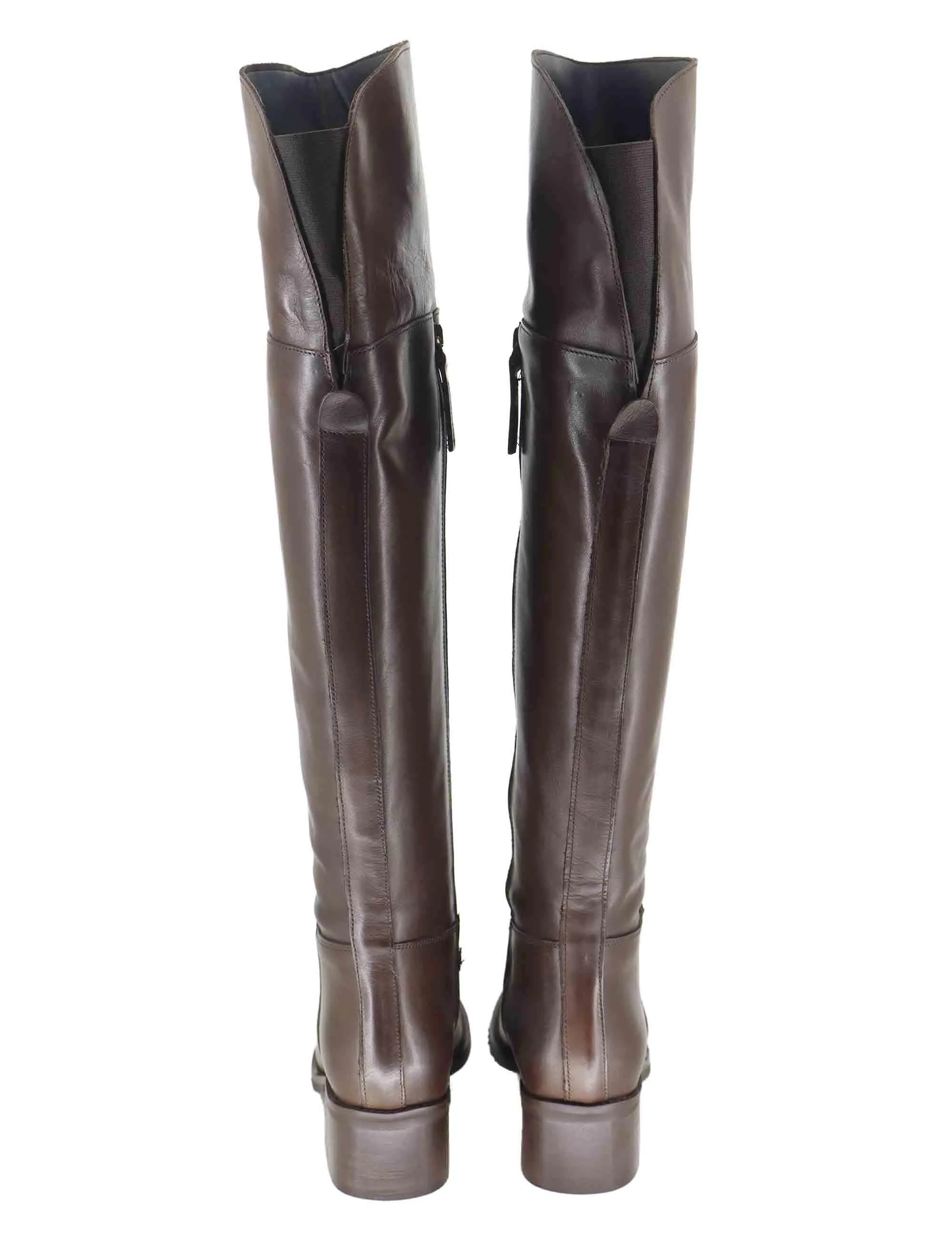 Stivali in pelle marrone con ghetta Donna SPSTE5510 014 sold by Spatarella product image thumbnail 5