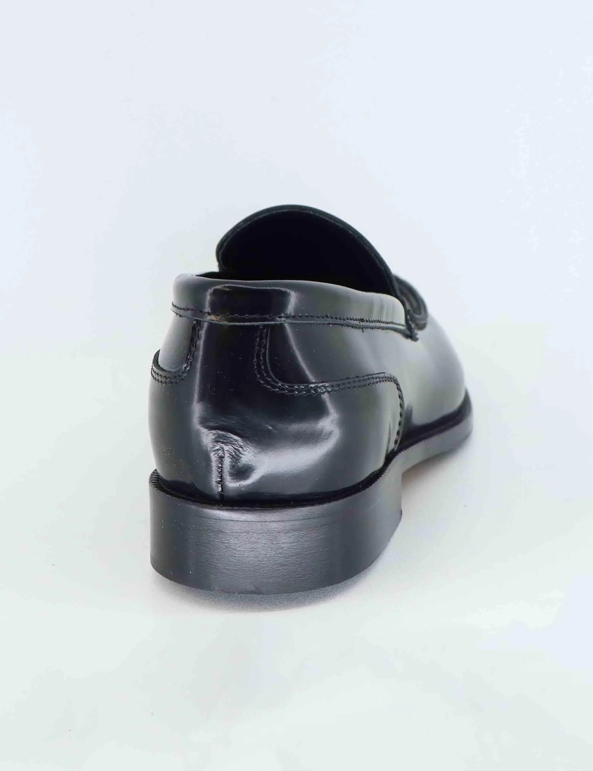 Mocassini uomo in pelle nera con patta liscia Uomo SPDU6013 001 sold by Spatarella product image thumbnail 5