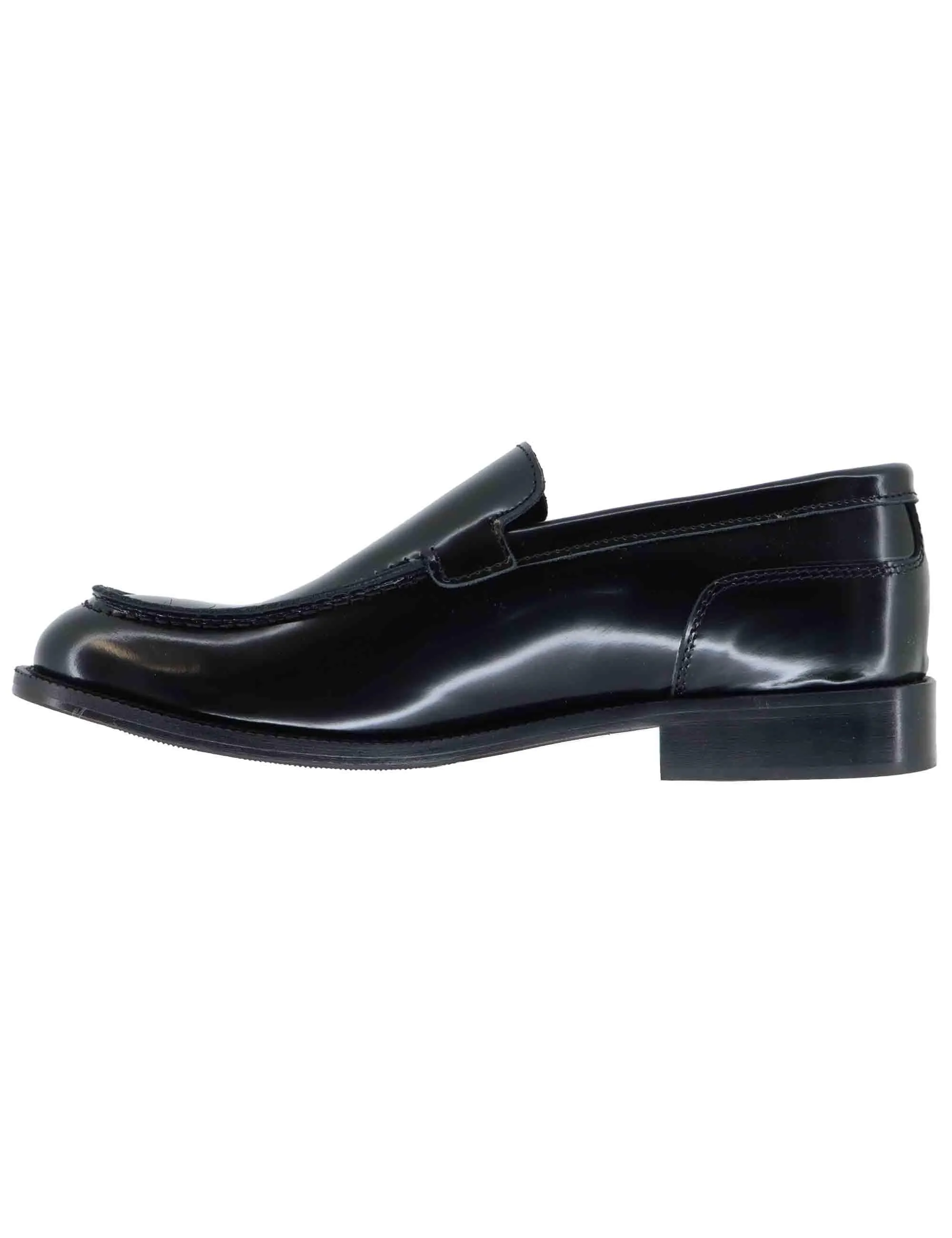 Mocassini uomo in pelle nera con patta liscia Uomo SPDU6013 001 sold by Spatarella product image thumbnail 2