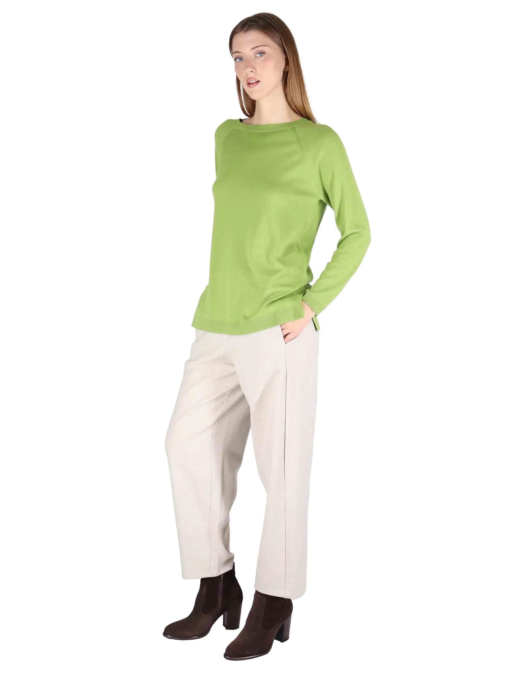 Maglioni Colors of the World in lana verde Donna JQ509974230 60025 sold by Spatarella product image thumbnail 2