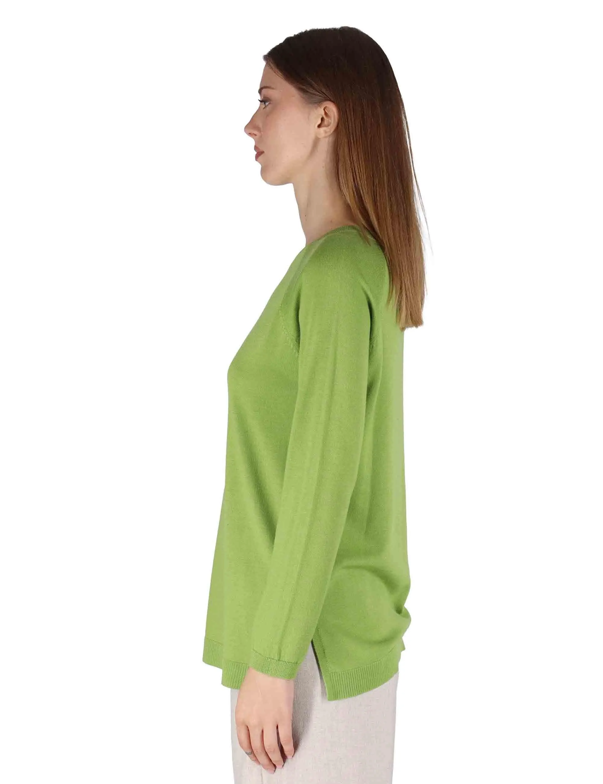 Maglioni Colors of the World in lana verde Donna JQ509974230 60025 sold by Spatarella product image thumbnail 5