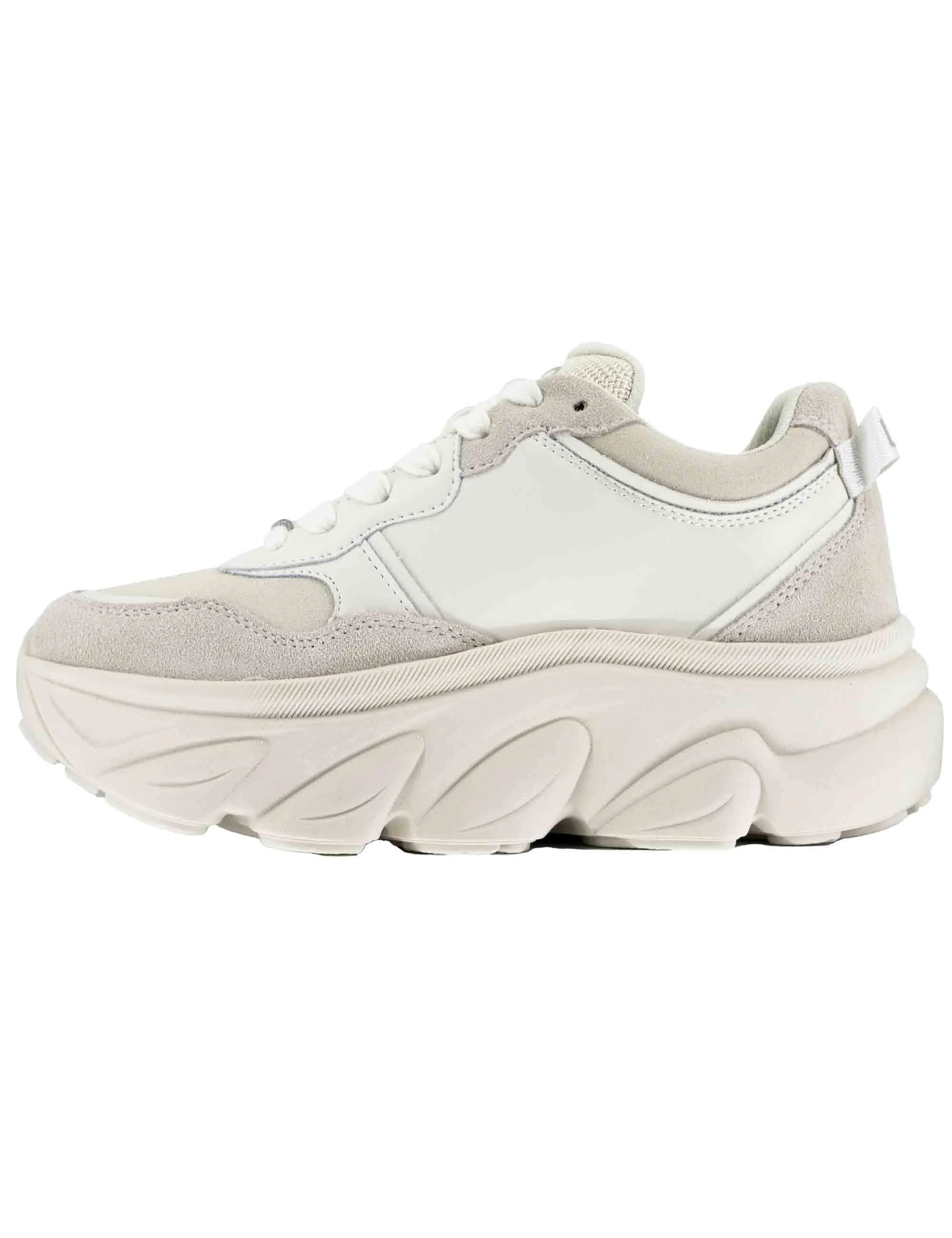 Sneakers Steffy 01 in pelle off white con suola alta 5 cm Donna BF5061P0304S1400 Off White sold by Spatarella product image thumbnail 2