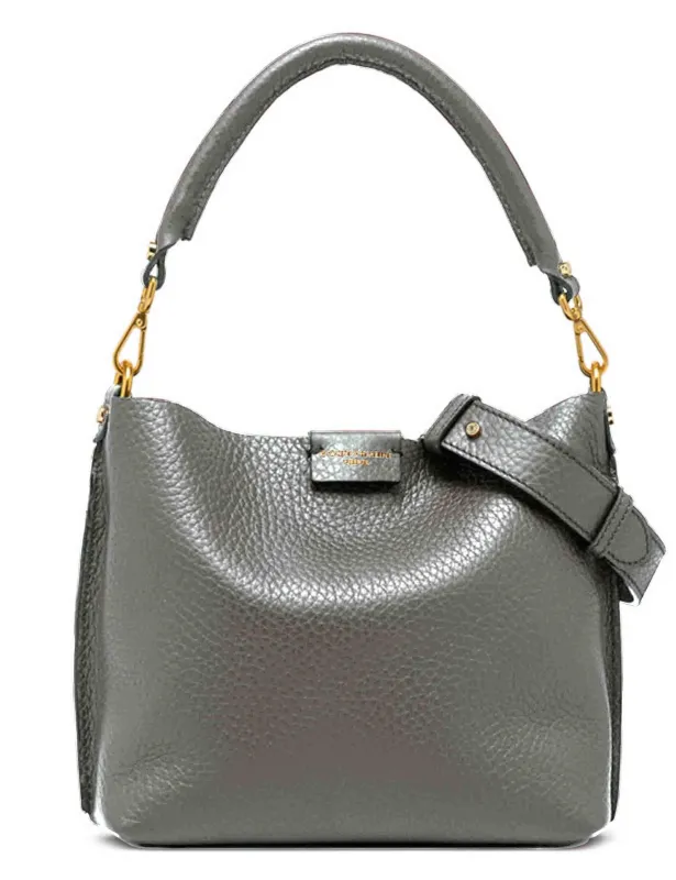 Borse Aretha in pelle argento Donna BS11830 14205 RNGDBL sold by Spatarella