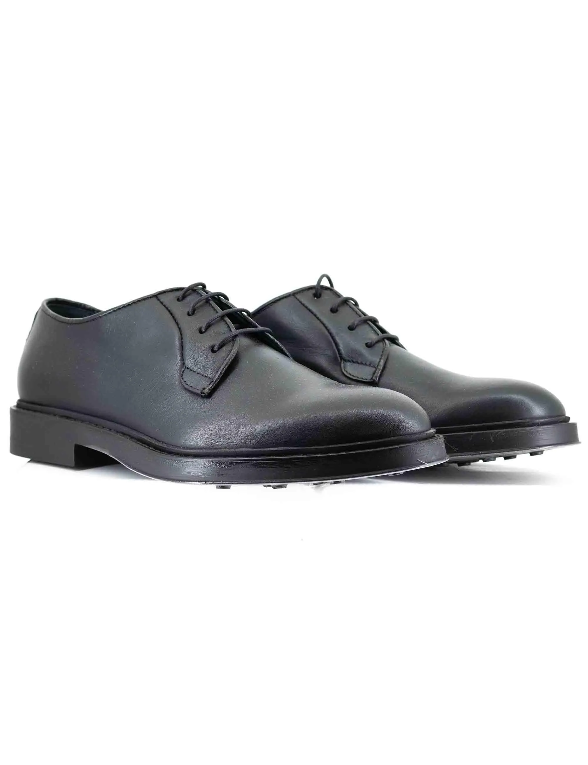 Stringate in pelle nera con suola cucita Uomo SP1145 001 sold by Spatarella product image thumbnail 3