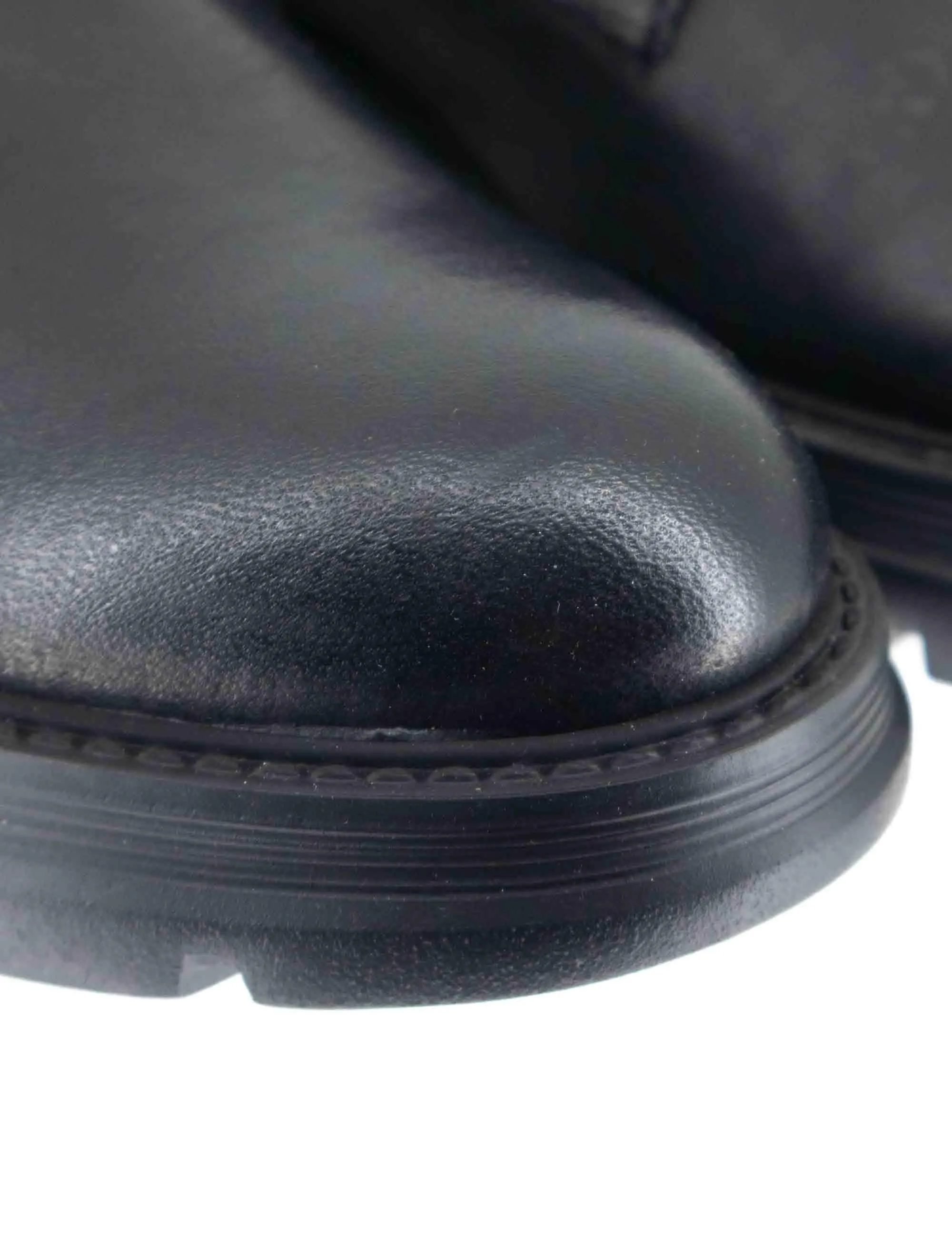Stringate in pelle nera con suola alta in gomma Uomo SP1145G 001 sold by Spatarella product image thumbnail 4