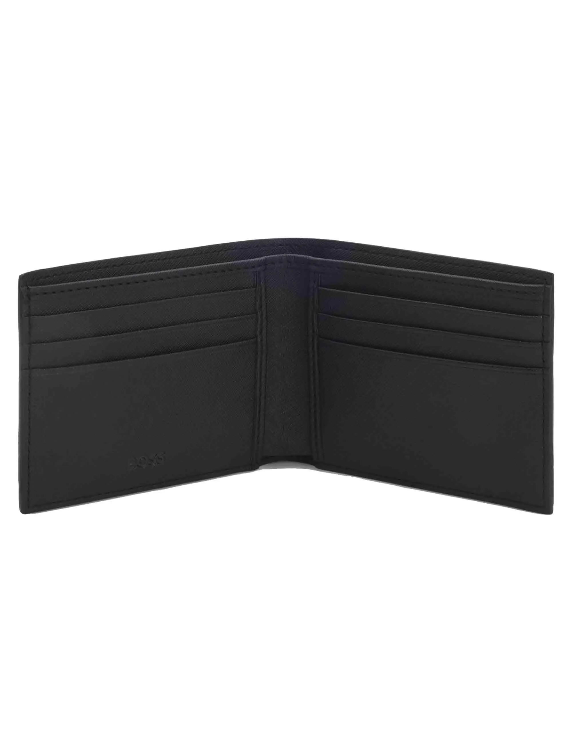 Portafogli in pelle nera con logo e doppio portatessere Uomo HBPU00014M 001 sold by Spatarella product image thumbnail 2