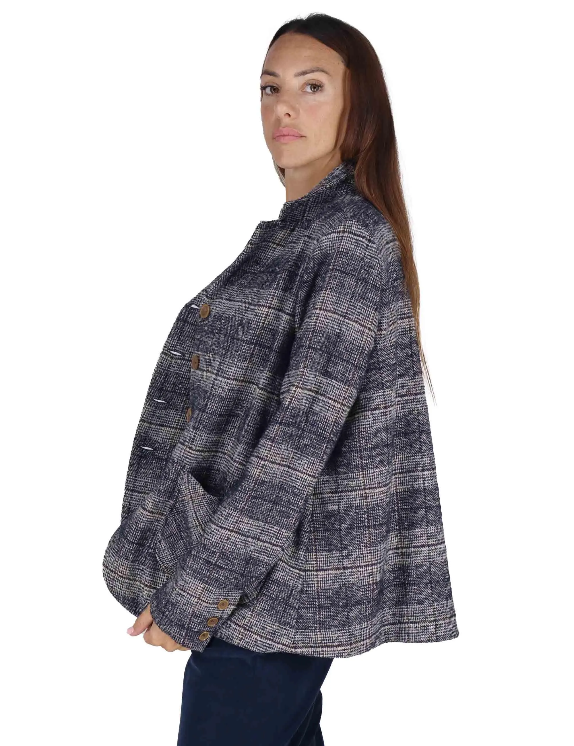 Giacche moopetto in lana blu Donna 3W25-BICE GALLE NIGHT sold by Spatarella product image thumbnail 3