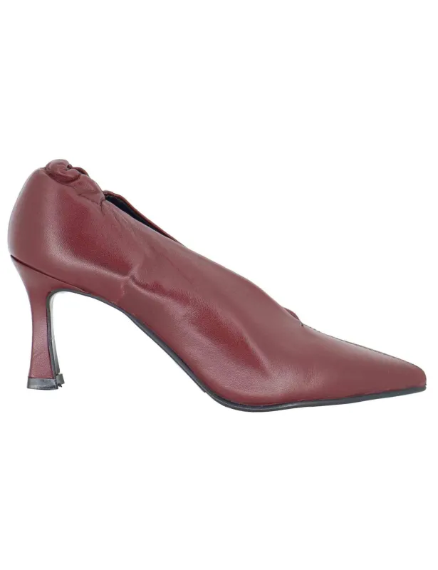 Decollete in pelle bordeaux tacco alto Donna A100 016 sold by Spatarella