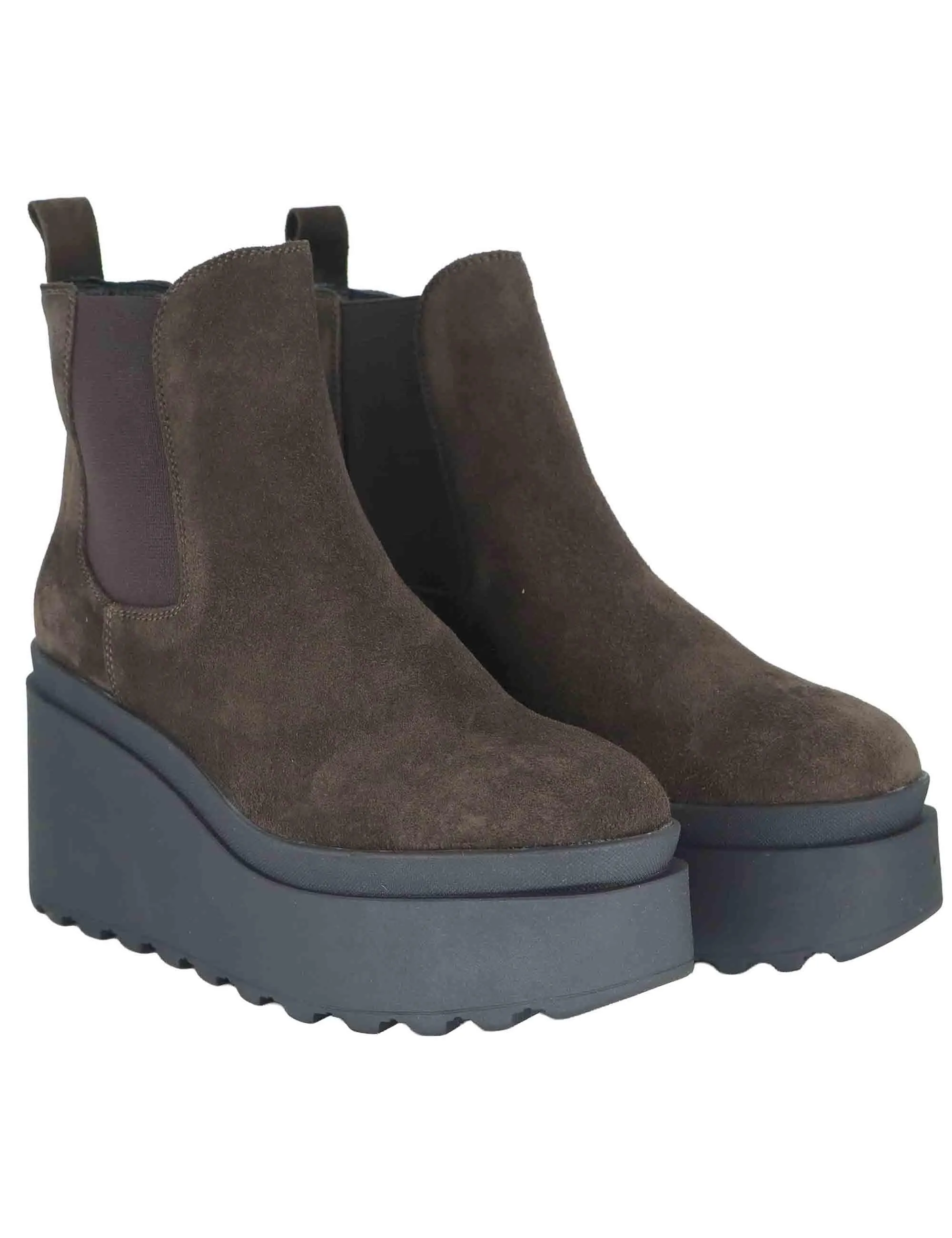 Chelsea boot in camoscio marrone con zeppa Donna JOLLY 8 014 sold by Spatarella product image thumbnail 3