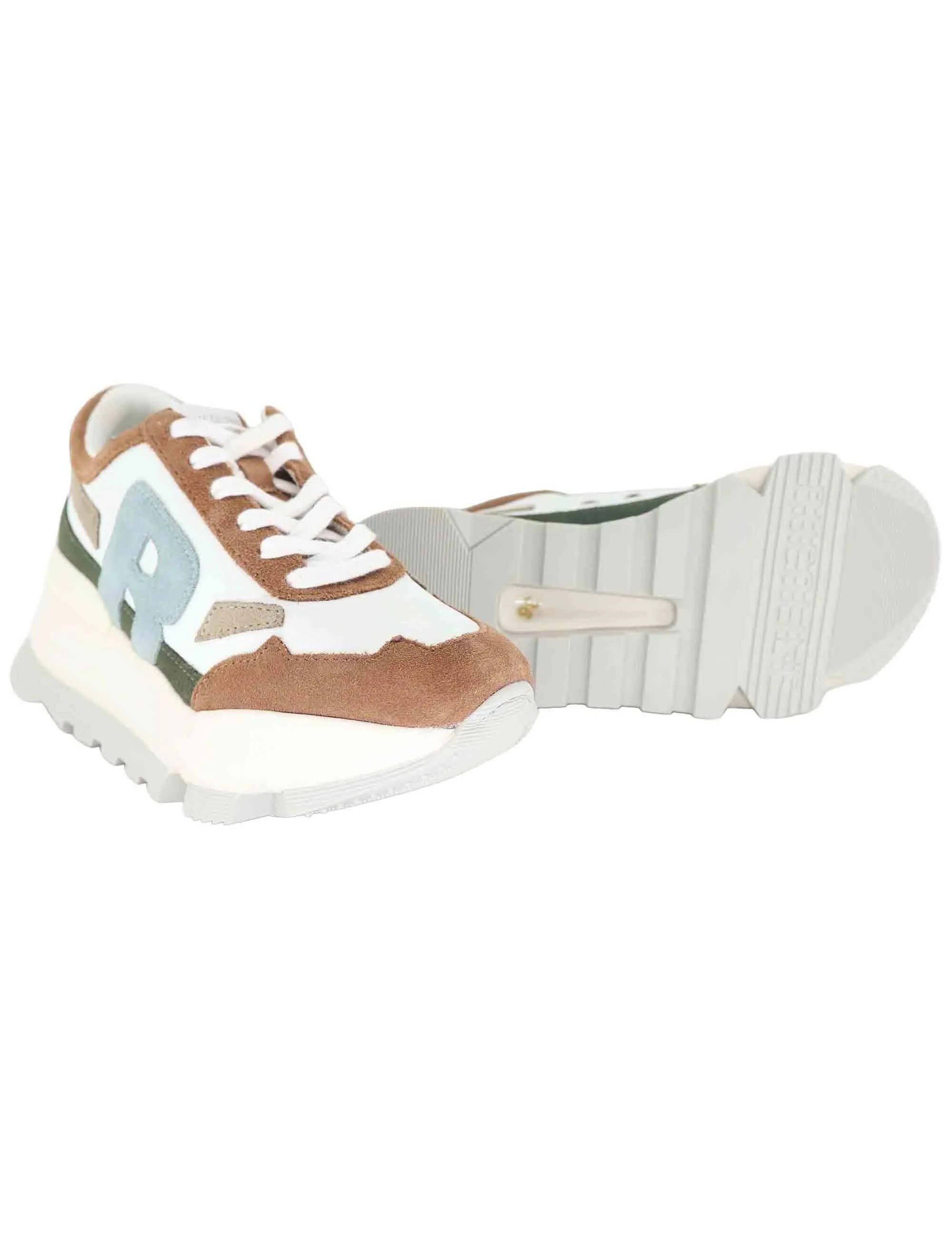 Sneakers donna in pelle bianca Donna 0304-84568 329BB sold by Spatarella product image thumbnail 4