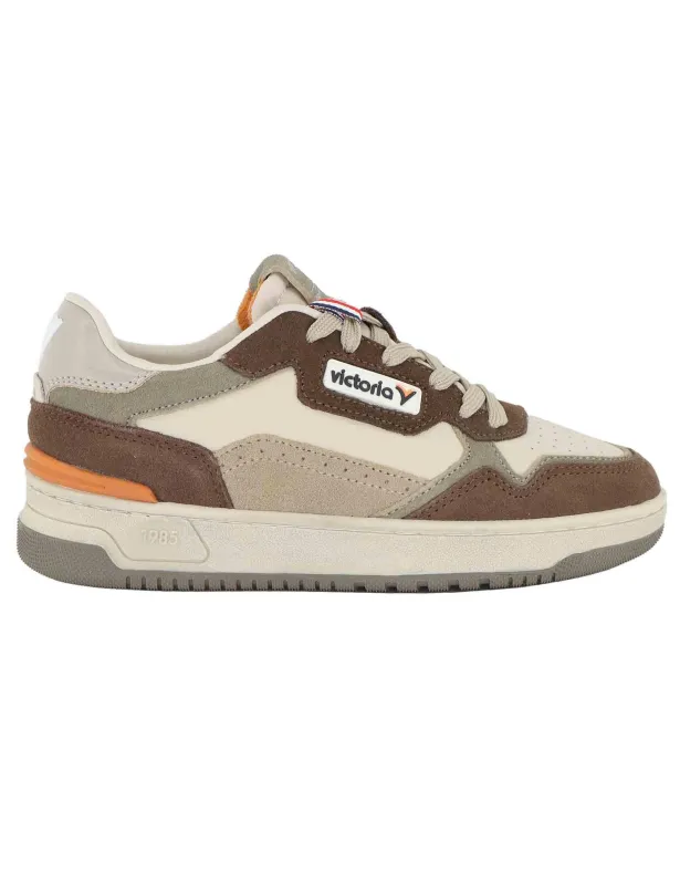 Sneakers C80 in pelle e camoscio taupe Donna 8800126 Taupe made by Spatarella