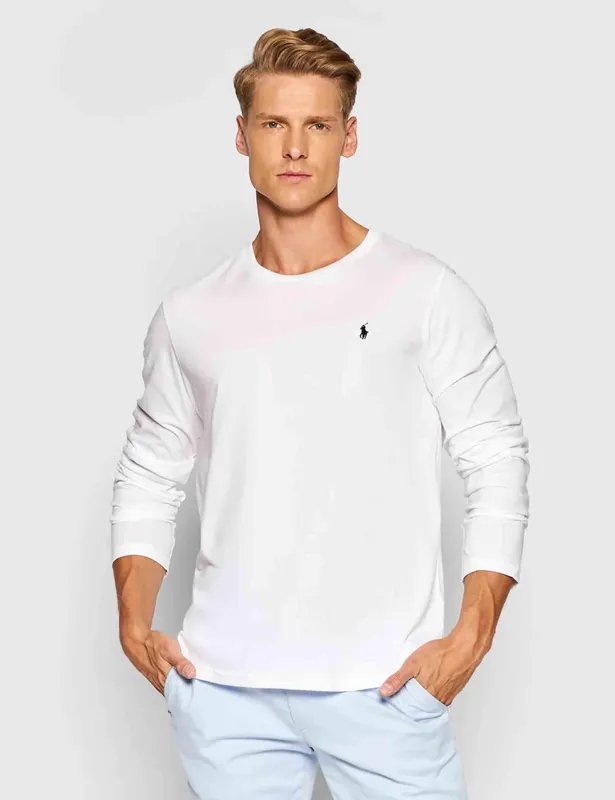 T-shirt Crew in cotone bianco Uomo 714844759004 WHITE made by Polo by Ralph Lauren