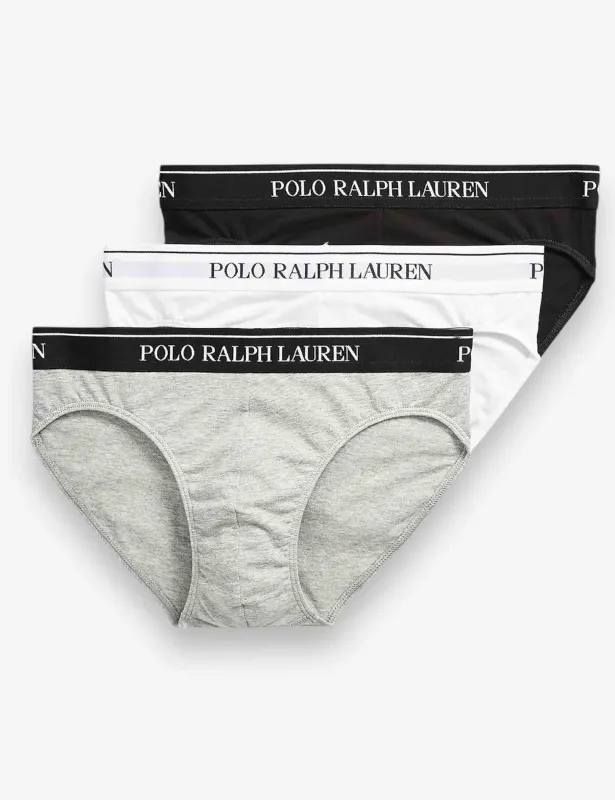 Set di 3 Slip  in cotone nulticolor Uomo 714835884003 WHITE/BLK/GRY sold by Spatarella