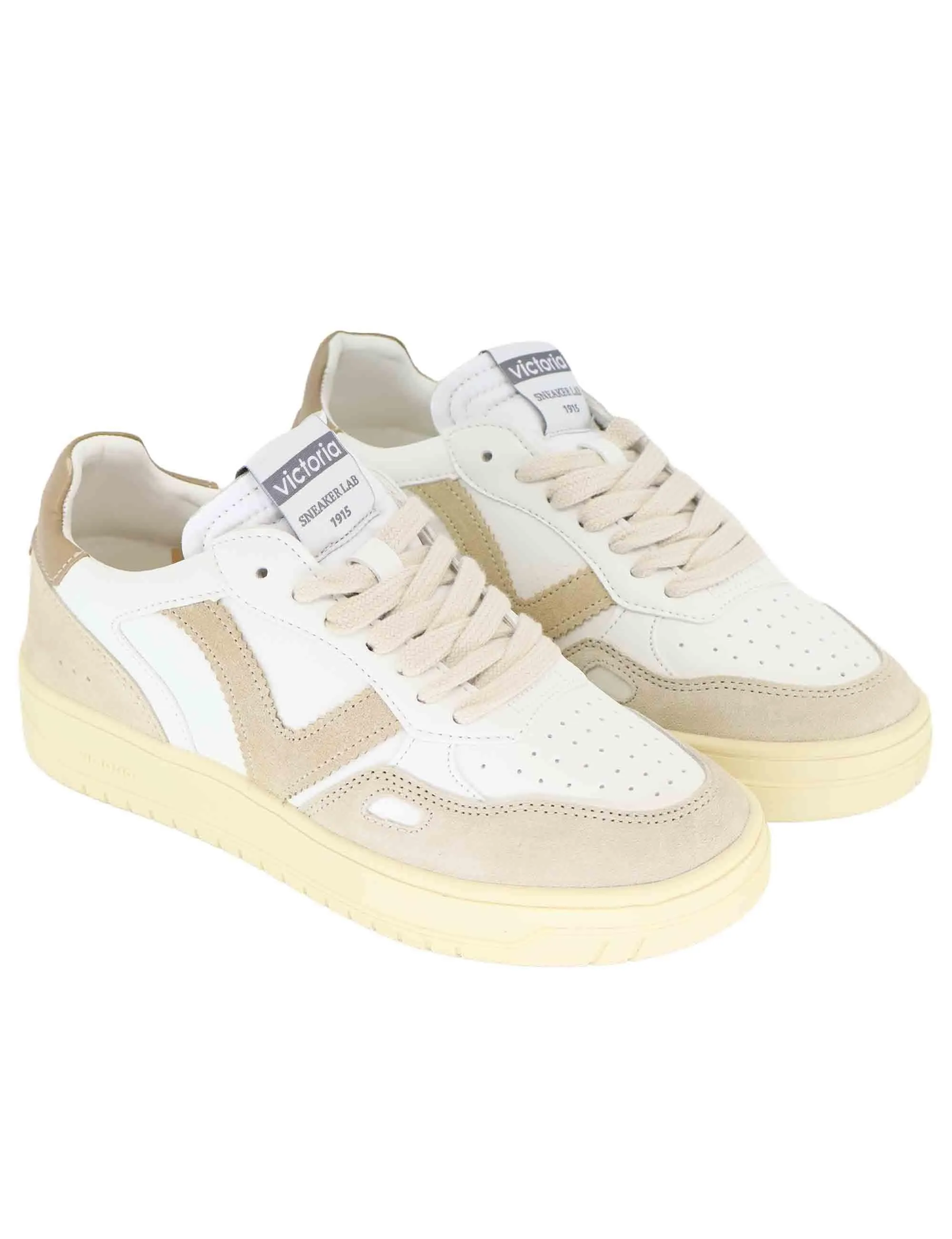 Sneakers Seul in pelle bianca Donna 1257136 Beige sold by Spatarella product image thumbnail 3
