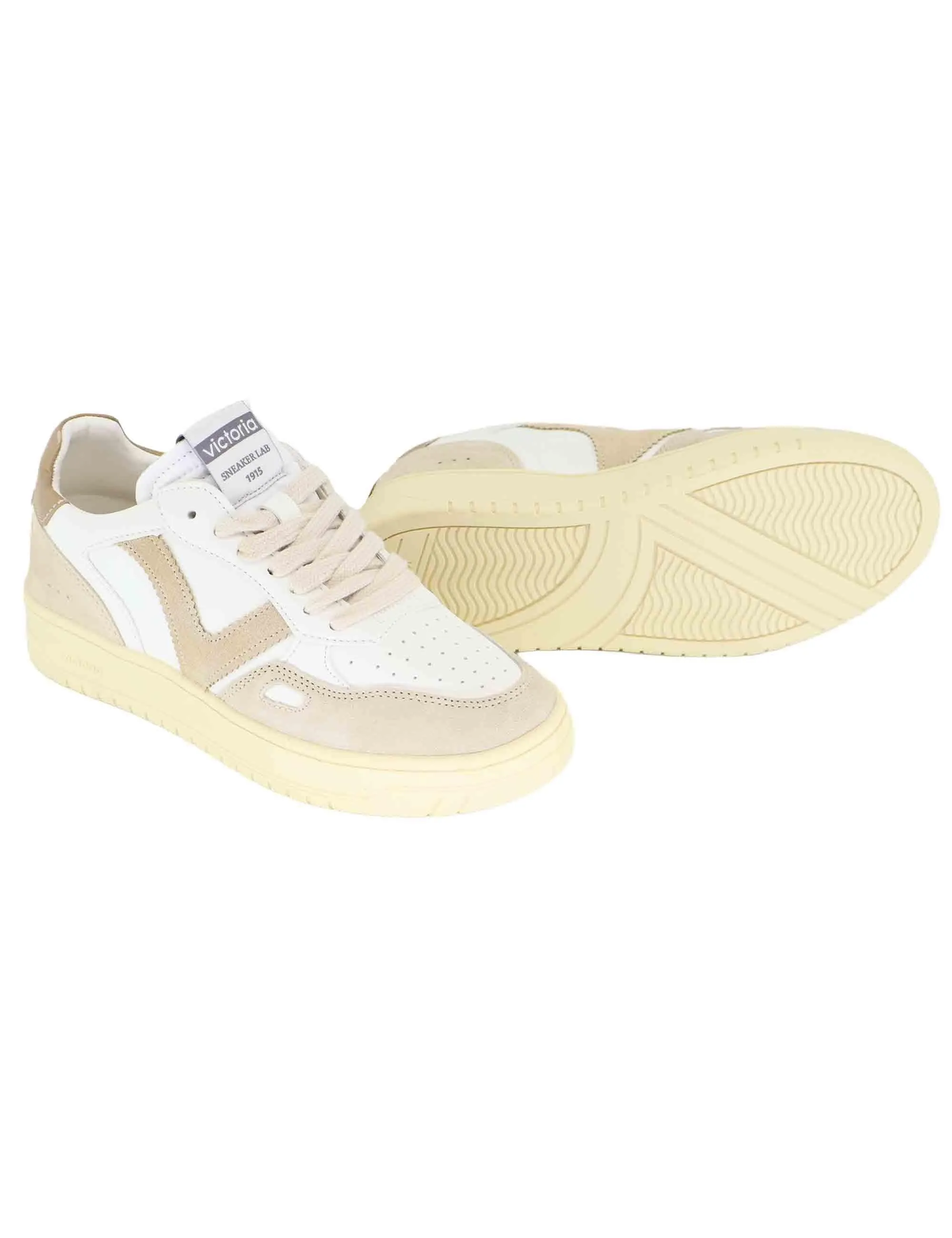 Sneakers Seul in pelle bianca Donna 1257136 Beige sold by Spatarella product image thumbnail 5