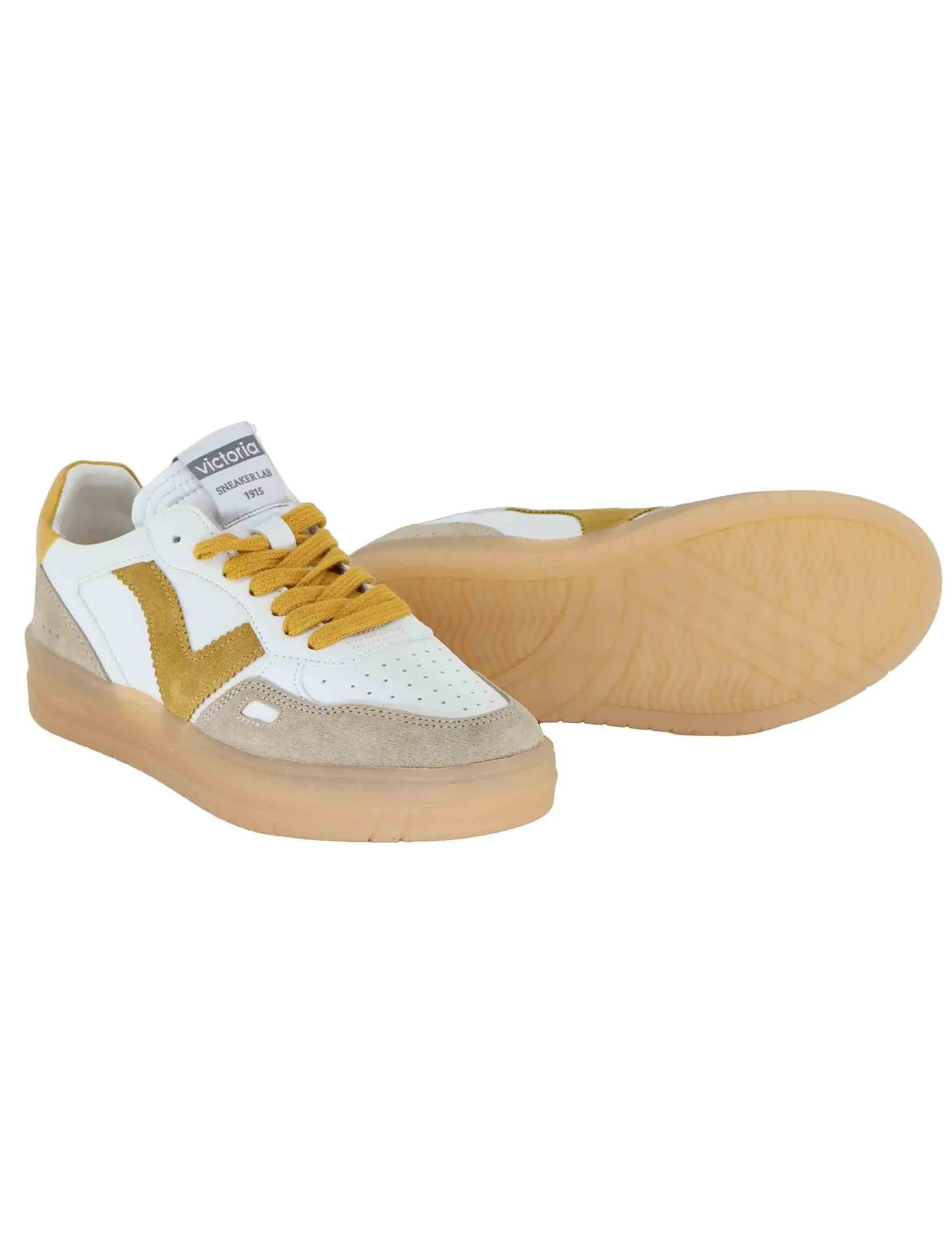 Sneakers Seul in pelle bianca Donna 1257125 Mostaza sold by Spatarella product image thumbnail 5