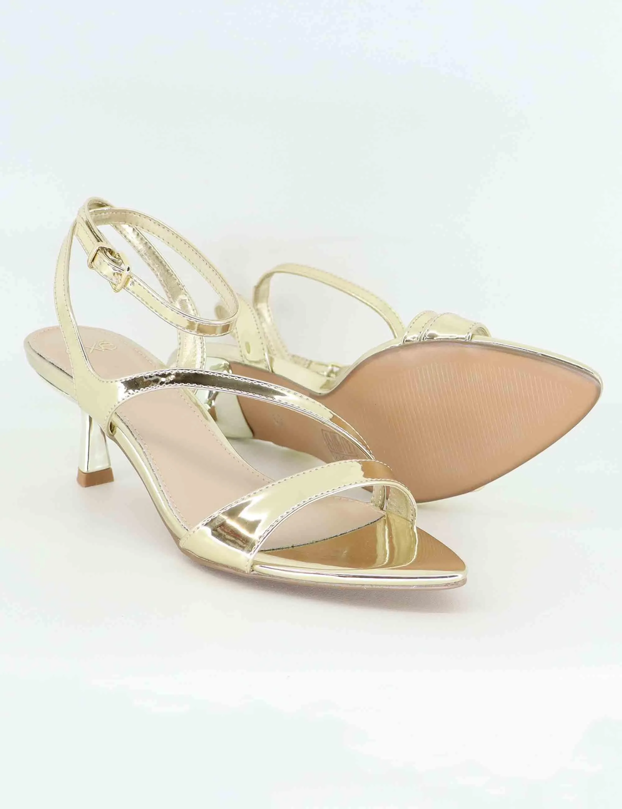 Sandali donna in tessuto laminato oro tacco in metallo Donna U4700088395B 731-21 sold by Spatarella product image thumbnail 4