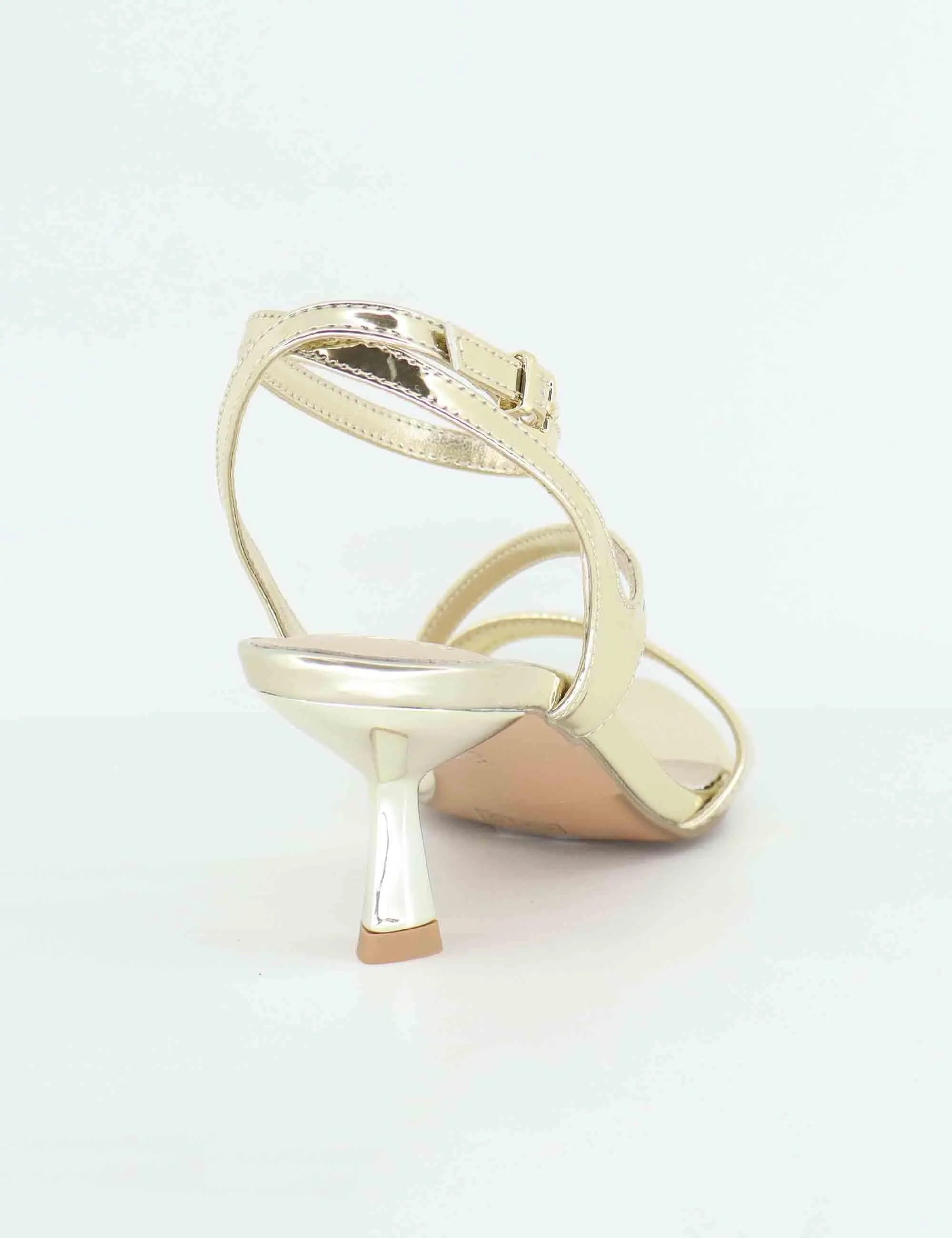 Sandali donna in tessuto laminato oro tacco in metallo Donna U4700088395B 731-21 sold by Spatarella product image thumbnail 5