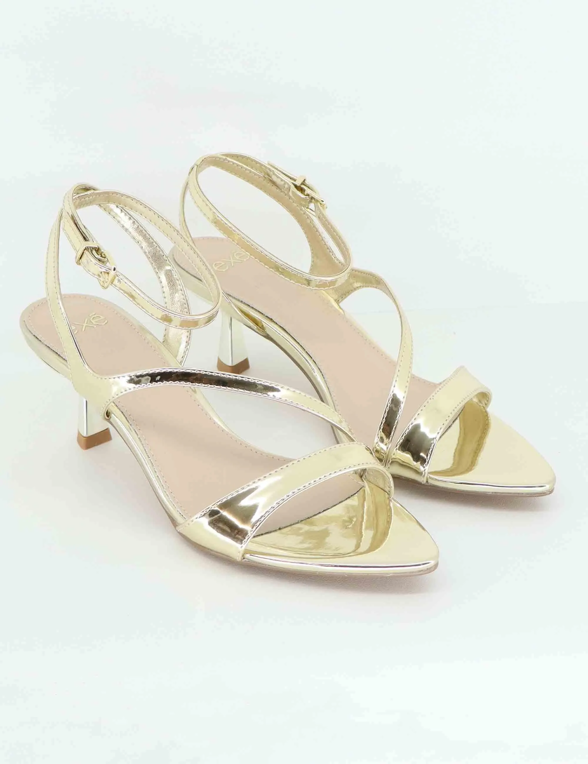 Sandali donna in tessuto laminato oro tacco in metallo Donna U4700088395B 731-21 sold by Spatarella product image thumbnail 3