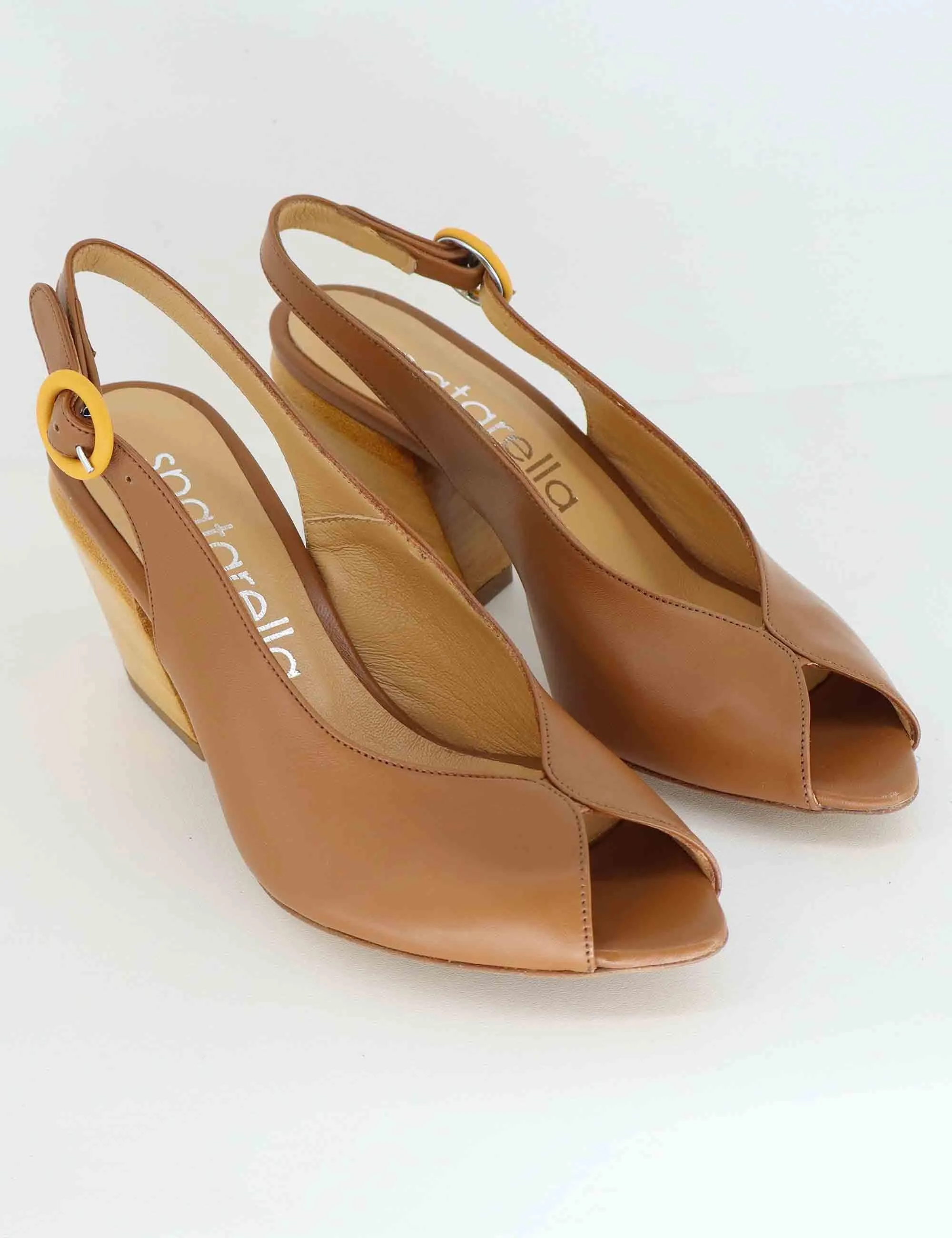 Slingback donna in pelle cuoio con tacco alto Donna SP819 014 sold by Spatarella product image thumbnail 3