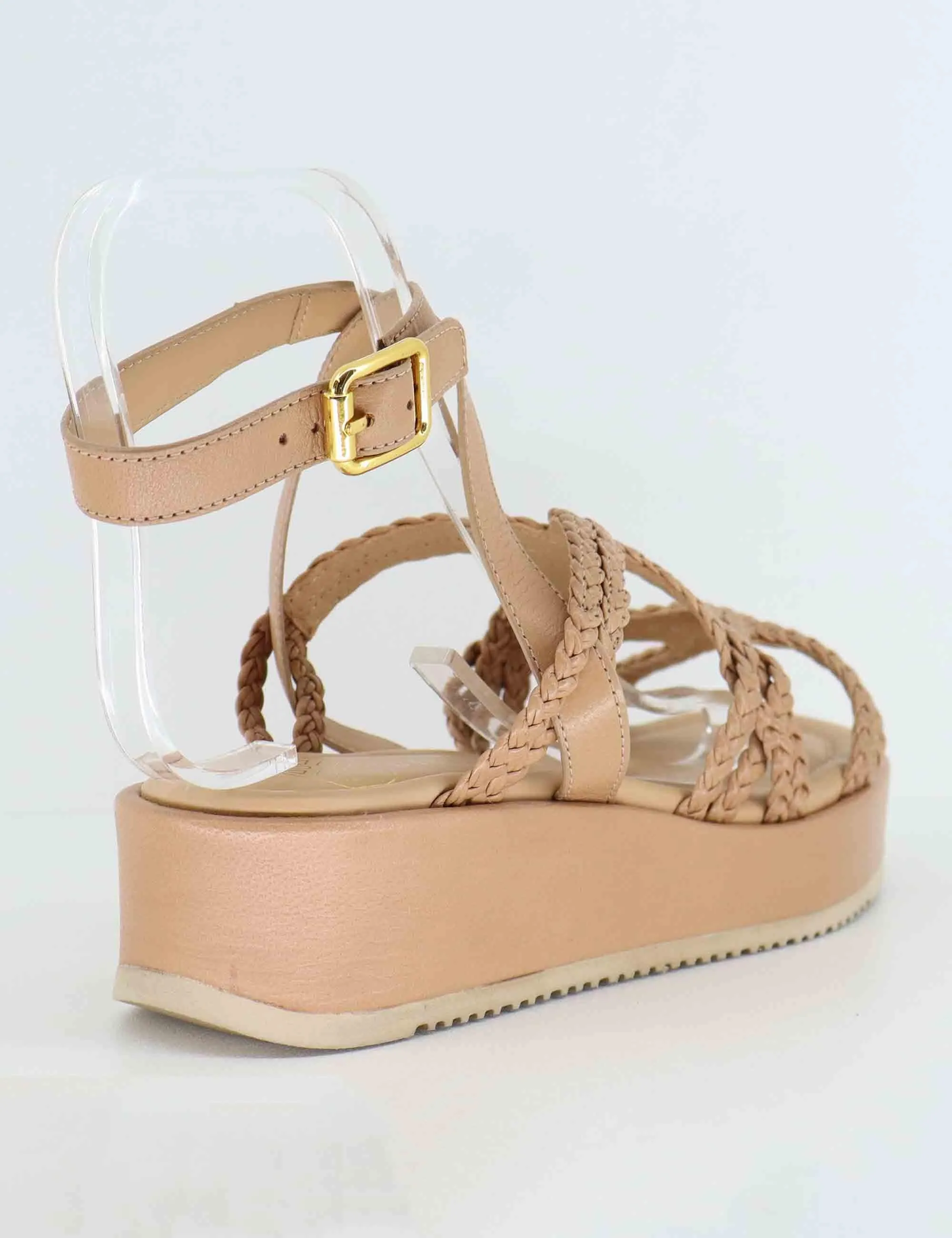 Sandali donna in pelle nude con zeppa bassa Donna KALB CRF_SKIN sold by Spatarella product image thumbnail 5