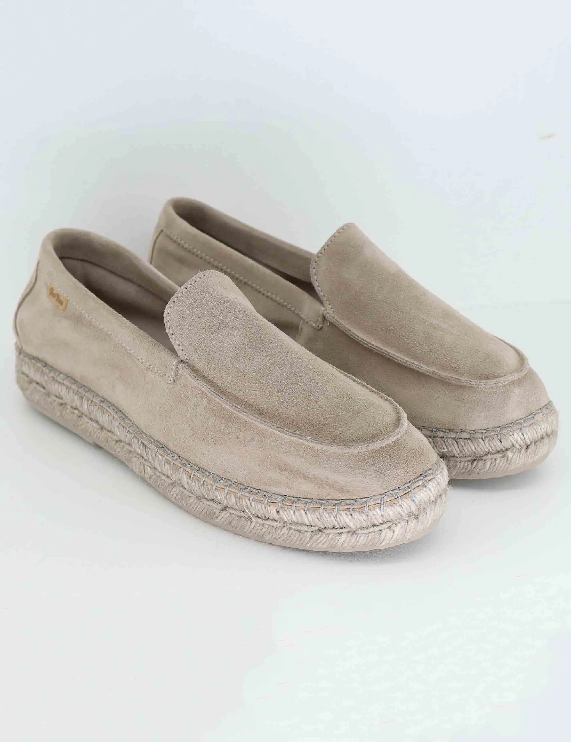 Mocassini espadrillas uomo in camoscio taupe Uomo Max Gris sold by Spatarella product image thumbnail 3