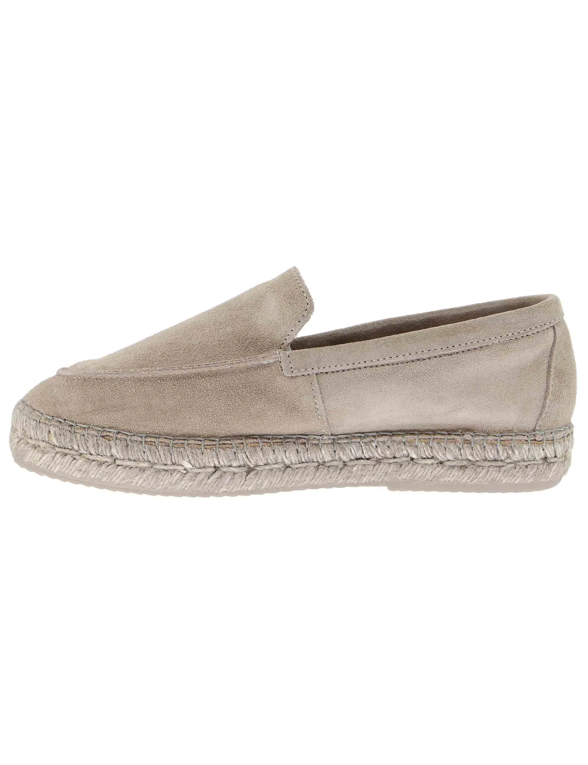 Mocassini espadrillas uomo in camoscio taupe Uomo Max Gris sold by Spatarella product image thumbnail 2