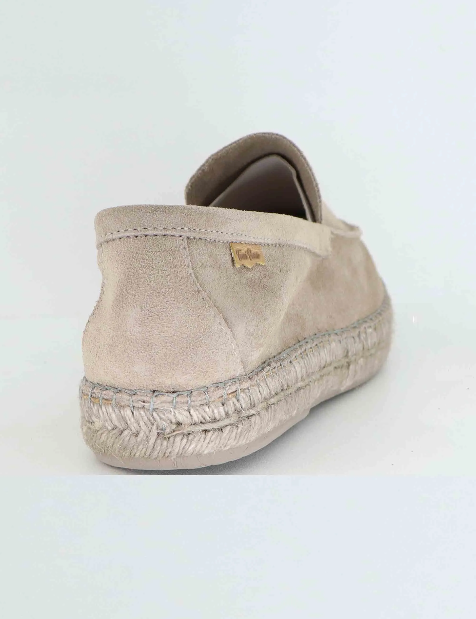 Mocassini espadrillas uomo in camoscio taupe Uomo Max Gris sold by Spatarella product image thumbnail 5