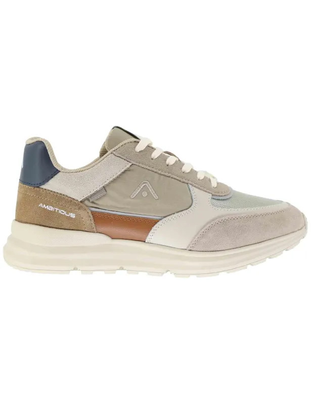 Sneakers uomo Arrow in pelle e tessuto taupe Uomo 13571E 1973AM sold by Spatarella