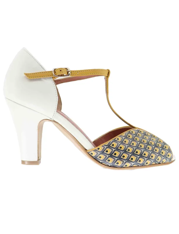 Sandali donna in pelle bianca con tacco alto Donna 3603P 100 made by Spatarella