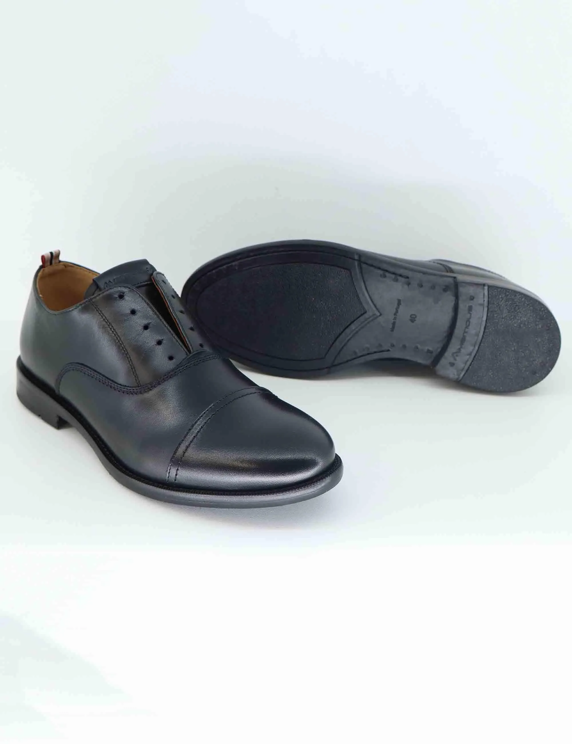 Stringate uomo Devon in pelle nera Uomo 13935 6583AM sold by Spatarella product image thumbnail 4