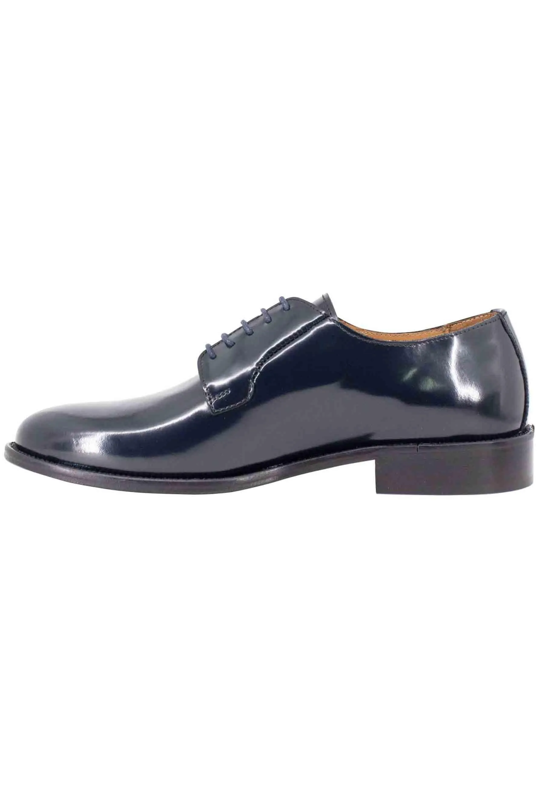 Stringate uomo in pelle blu con suola in cuoio Uomo OXFORD 6 002 sold by Spatarella product image thumbnail 2