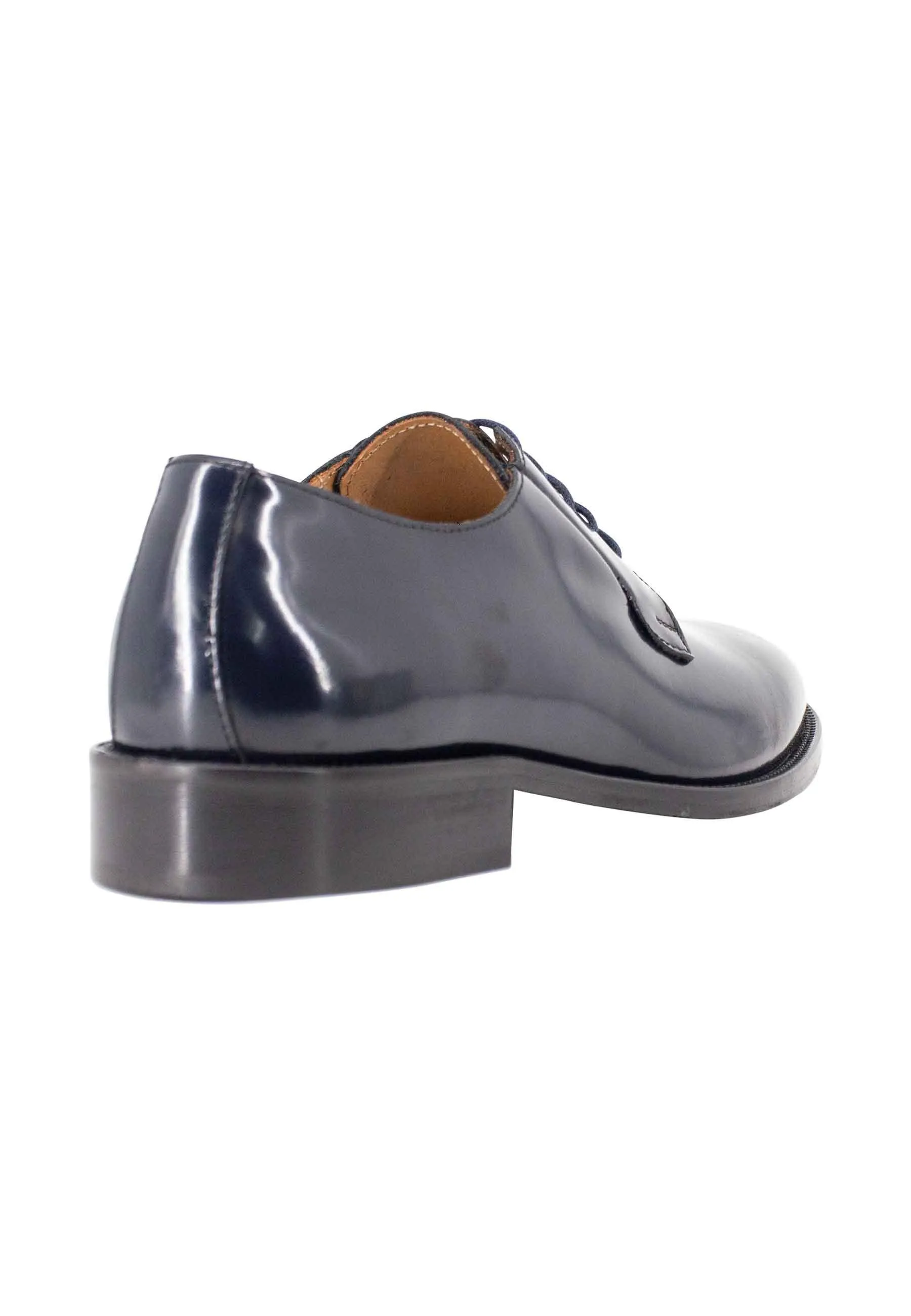 Stringate uomo in pelle blu con suola in cuoio Uomo OXFORD 6 002 sold by Spatarella product image thumbnail 5