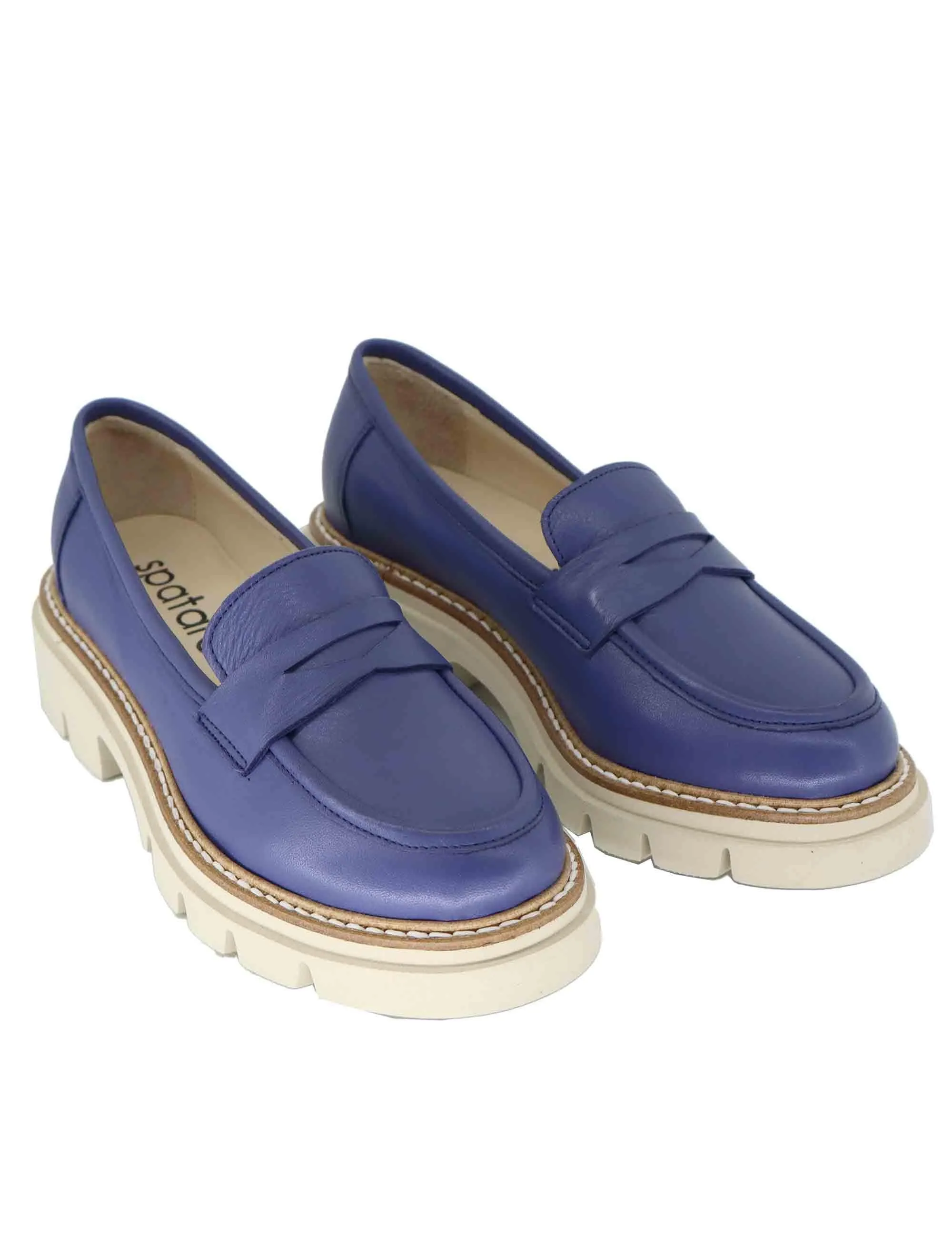 Mocassini donna in pelle blu Donna SP2103 002 sold by Spatarella product image thumbnail 3