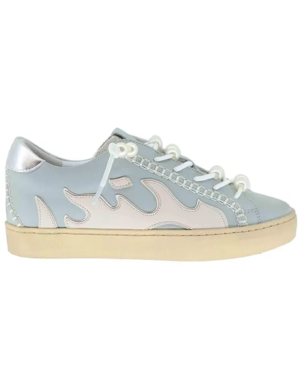 Sneakers donna Gamin in pelle celeste Donna 100142GM 002 made by Spatarella