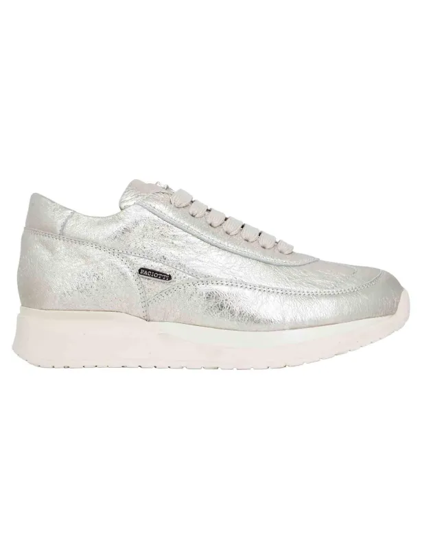 Sneakers donna in pelle laminata platino Donna GD65700P 60 sold by Spatarella