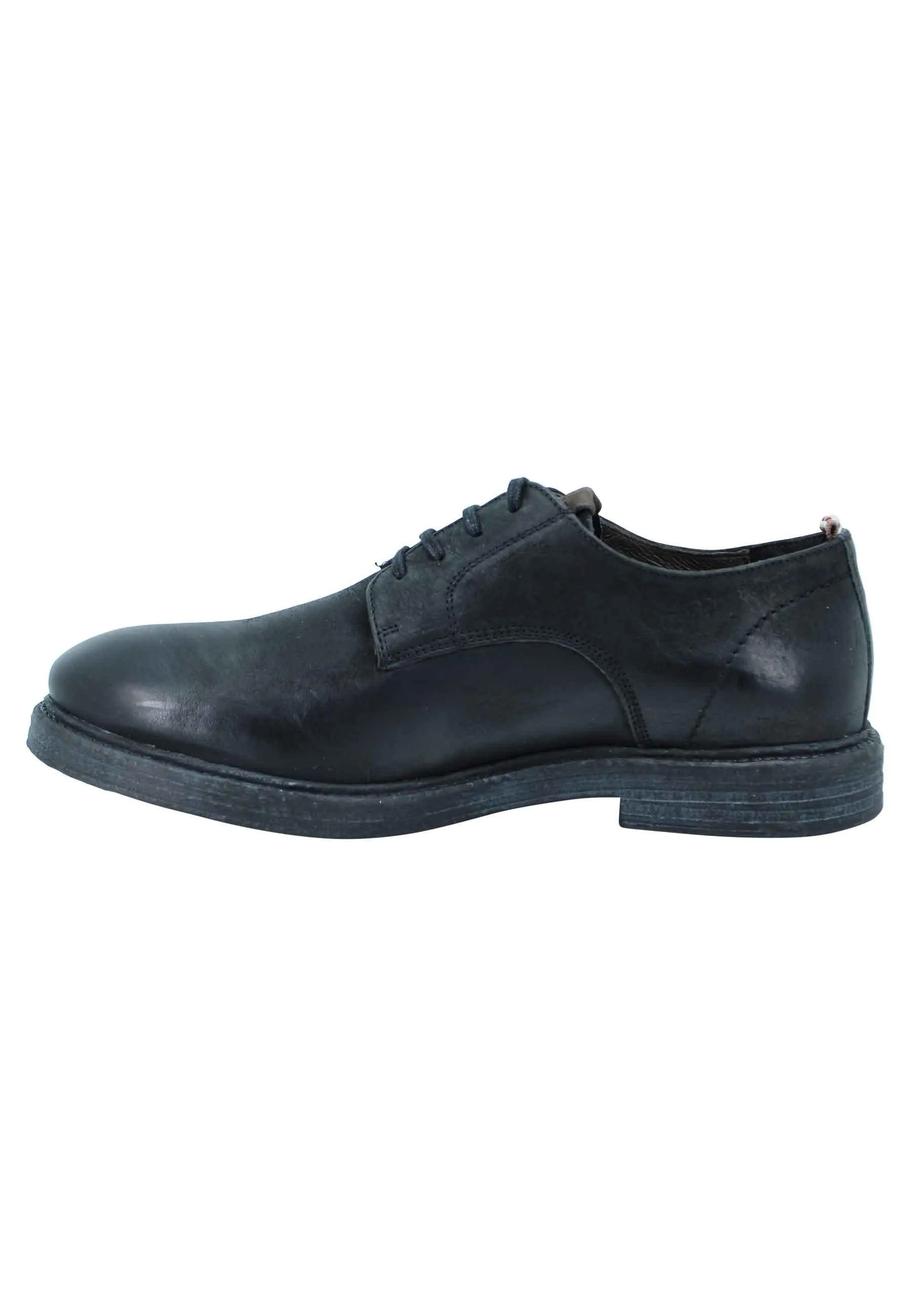 Stringata uomo in pelle nera Uomo 11071 001 sold by Spatarella product image thumbnail 2