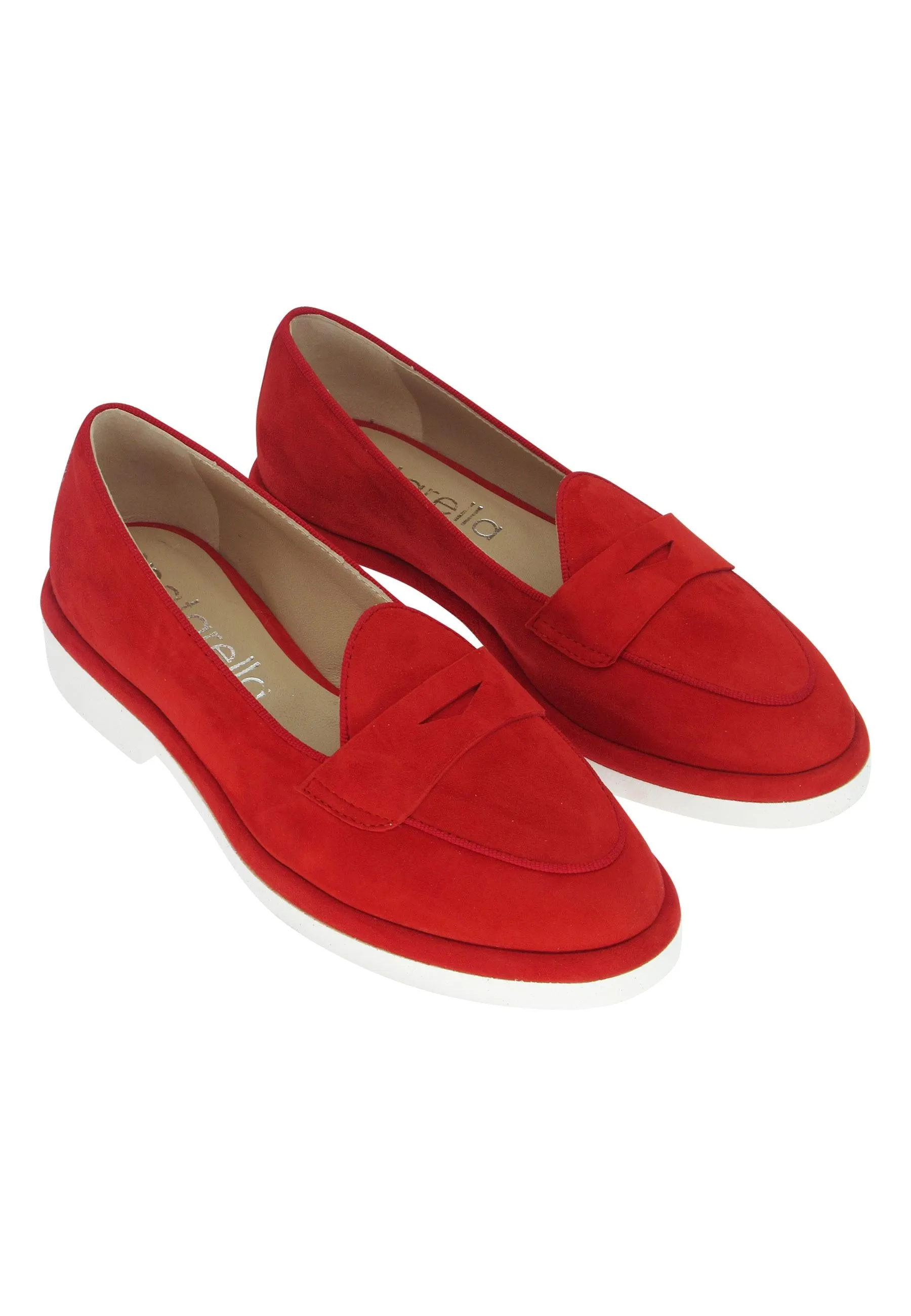 Mocassini donna in camoscio rosso Donna B188 017 sold by Spatarella product image thumbnail 3